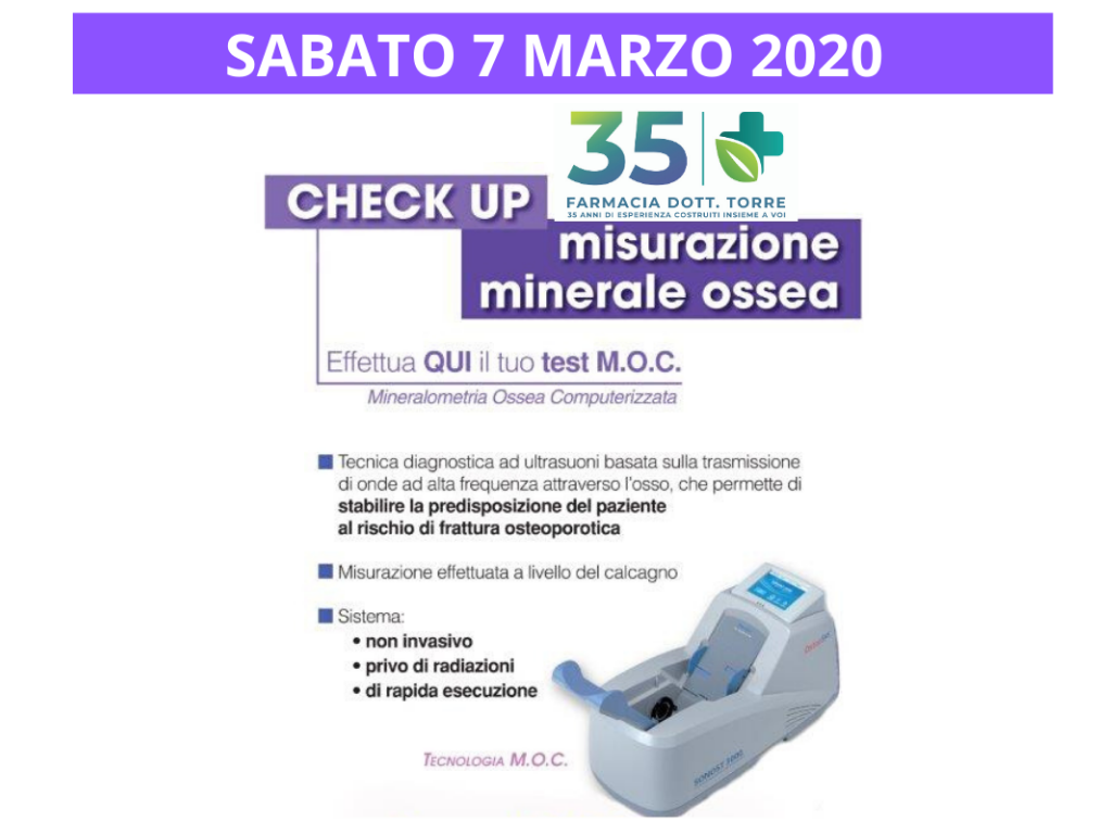 GIORNATA PREVENZIONE OSTEOPOROSI